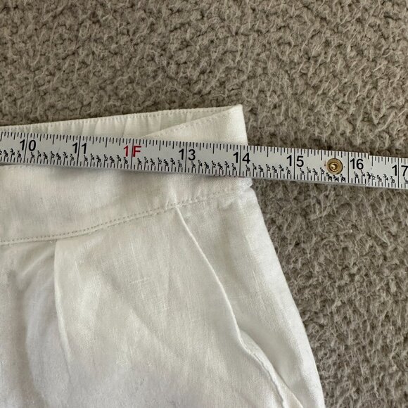 Rhythm Linen Pants White Trousers Lined Tailored Retails $80 - Picture 15 of 16